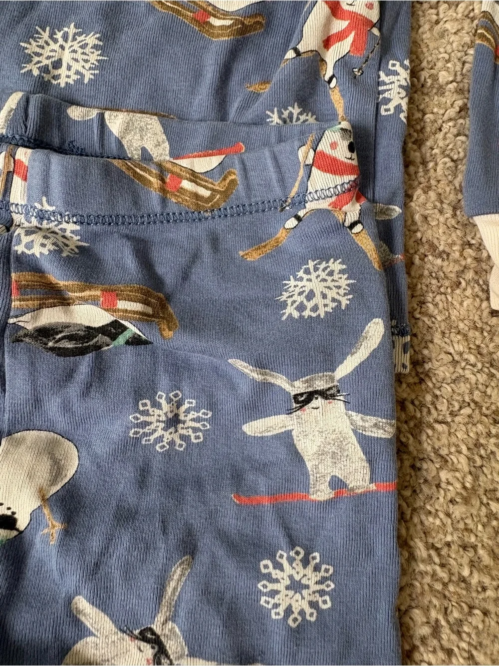 Burt’s Bees Baby 18M Pajamas Long Sleeve Top And Bottoms Winter Penguins
